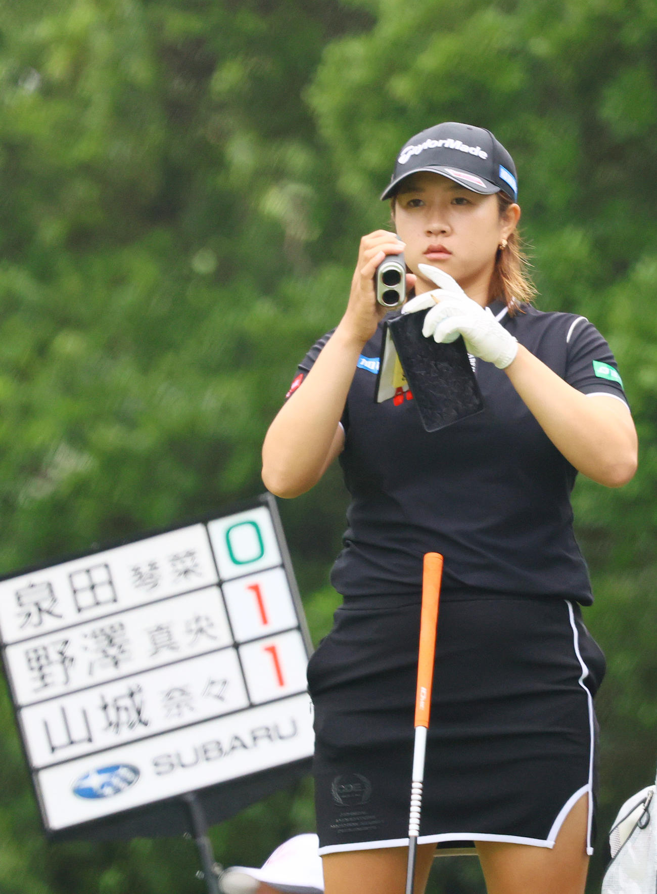 3番、コースを確認する泉田（撮影・上山淳一）
