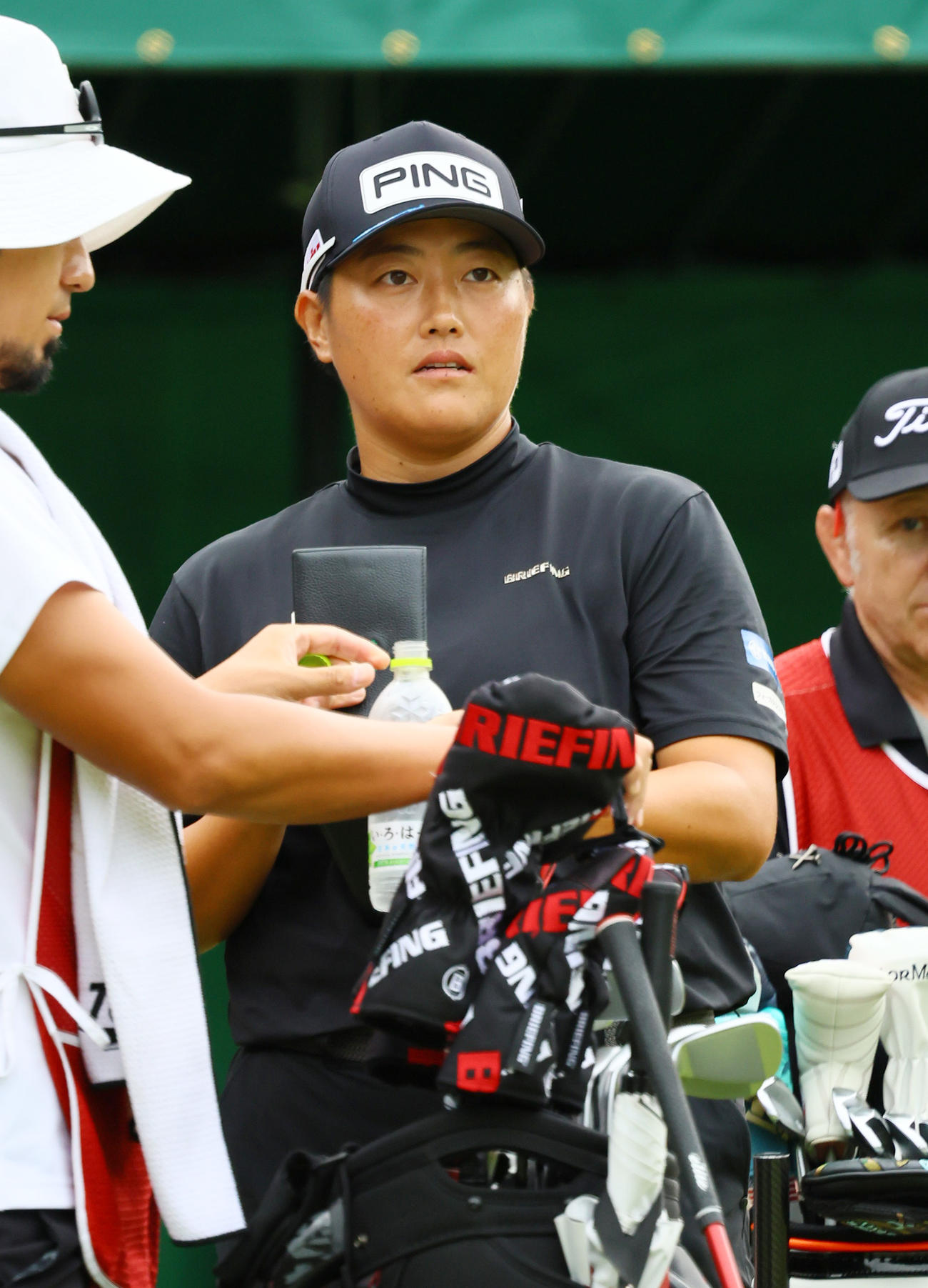 1番、コースを確認する工藤遥（撮影・上山淳一）