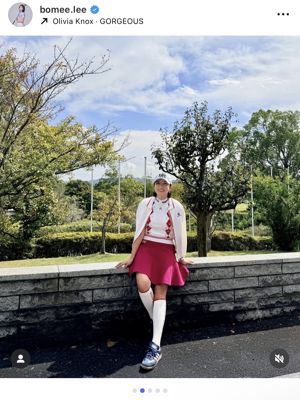 イ・ボミさんのインスタグラムから