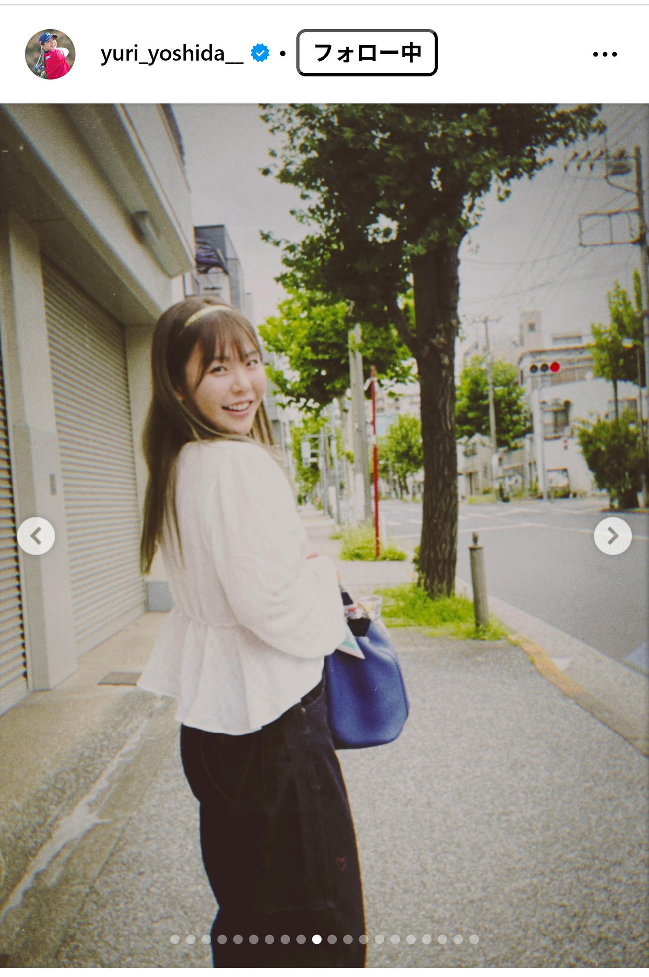 吉田優利のインスタグラムから