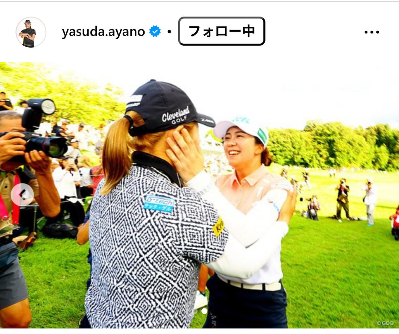 安田彩乃のインスタグラムから