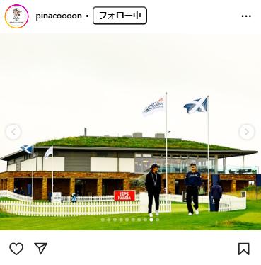 渋野日向子のインスタグラムから