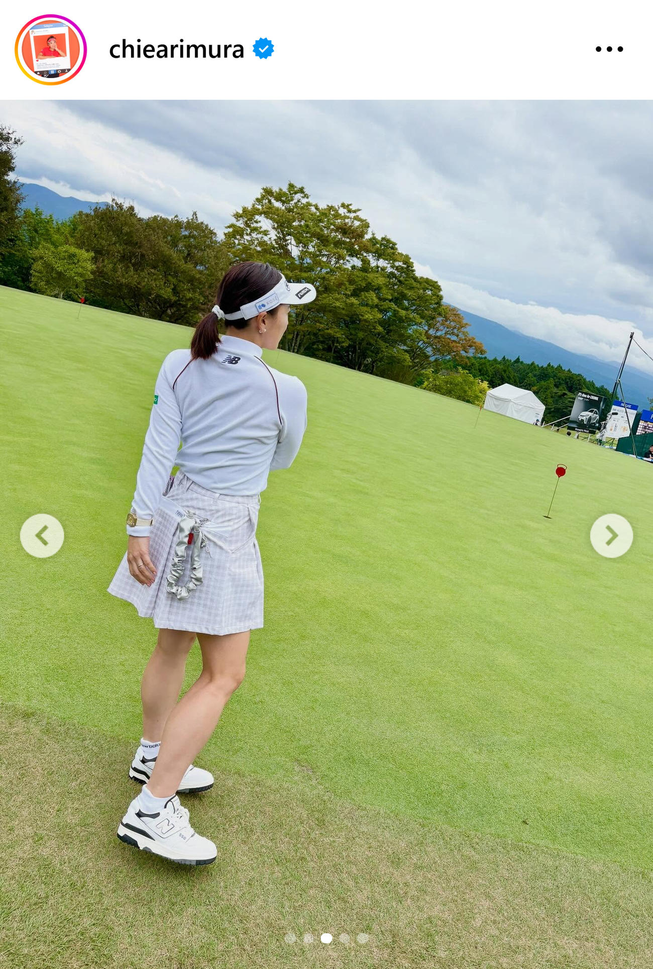 有村智恵のインスタグラムから