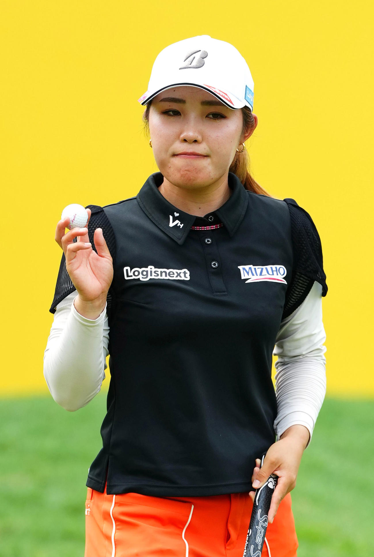 第3ラウンド、18番でパーセーブした古江彩佳。通算13アンダーで4位（共同）