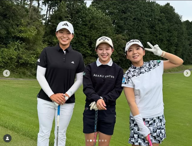 渋野日向子のマネジャーが運営する公式インスタグラムから