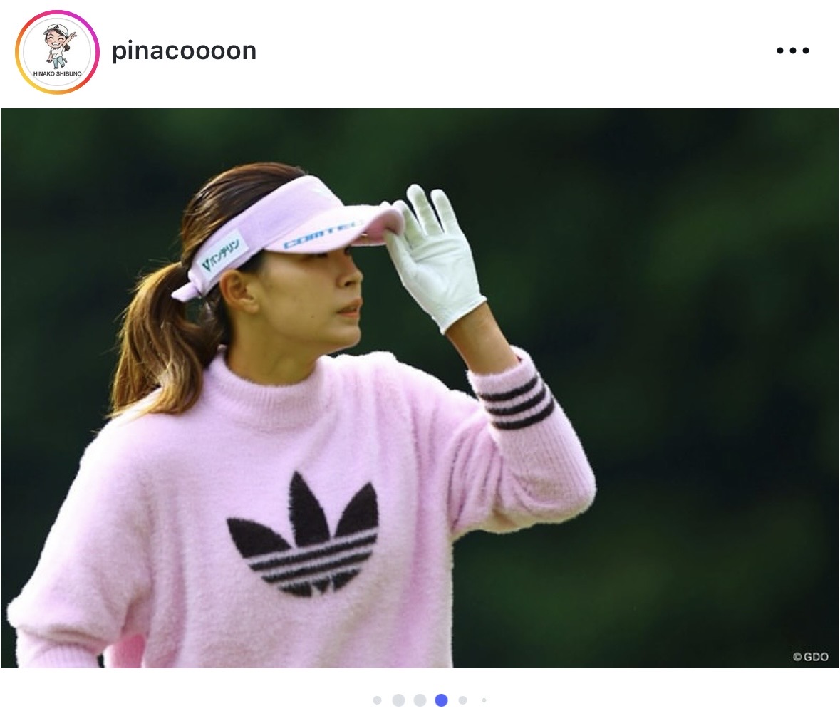 渋野日向子のインスタグラムから