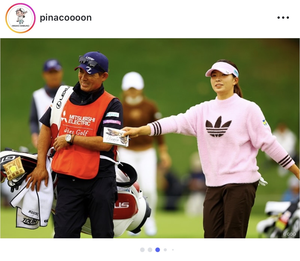 渋野日向子のインスタグラムから