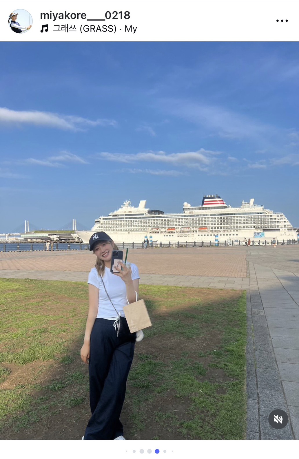 インスタグラムでプライベートの様子を公開した女子プロゴルファー都玲華（画像はスクリーンショット）
