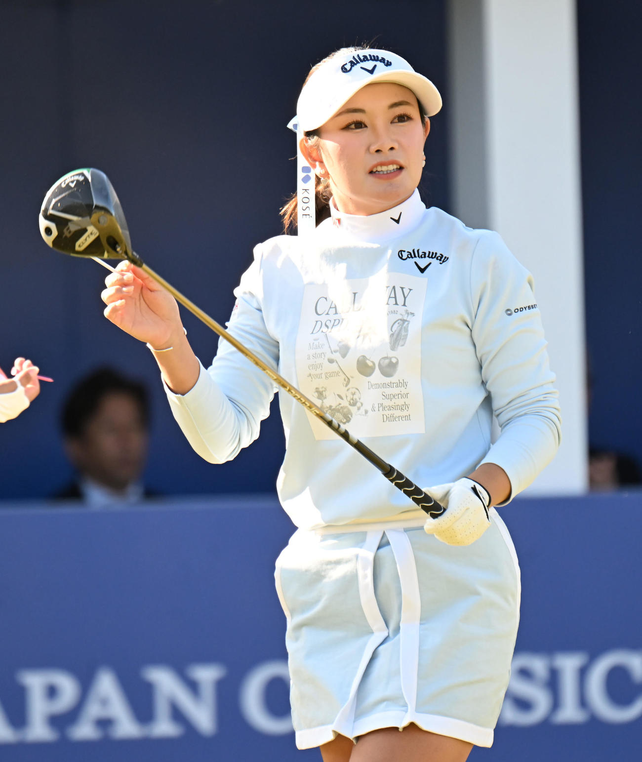 1番、笑顔の河本結（撮影・和賀正仁）