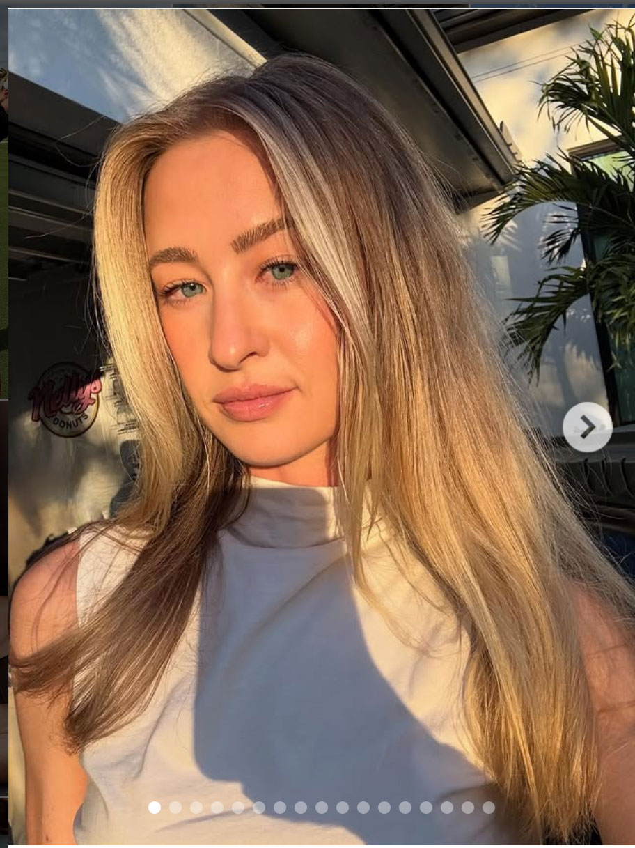 ネリー・コルダのインスタグラムから