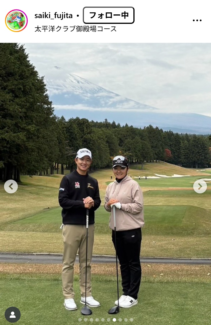 藤田さいきのインスタグラムから