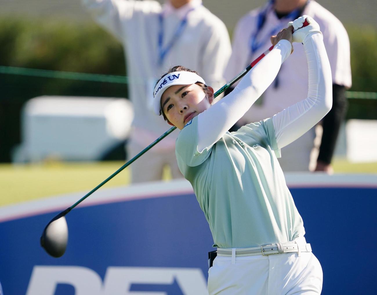 第3ラウンド、通算イーブンパーで57位の山下美夢有（共同）
