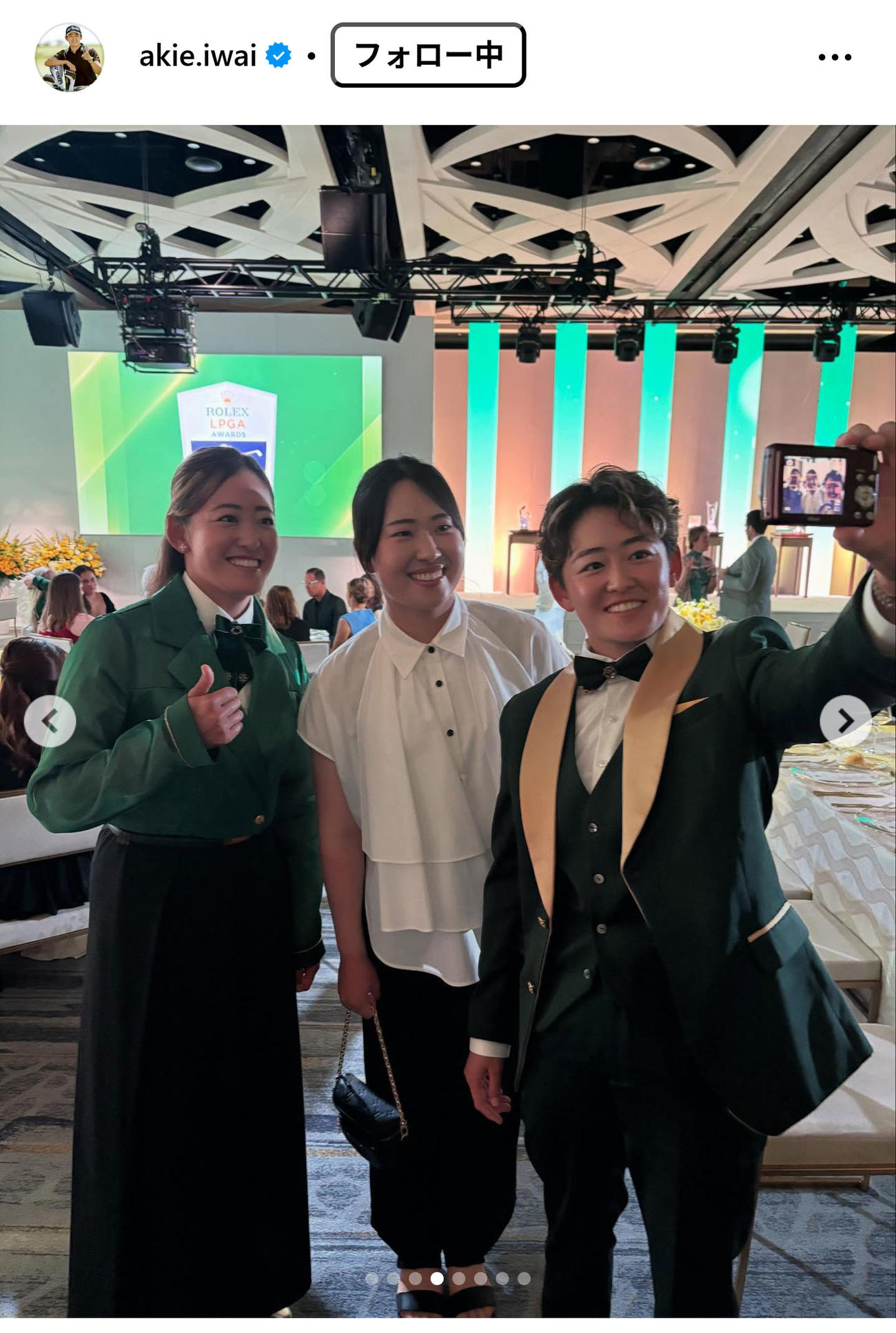 岩井明愛のインスタグラムから