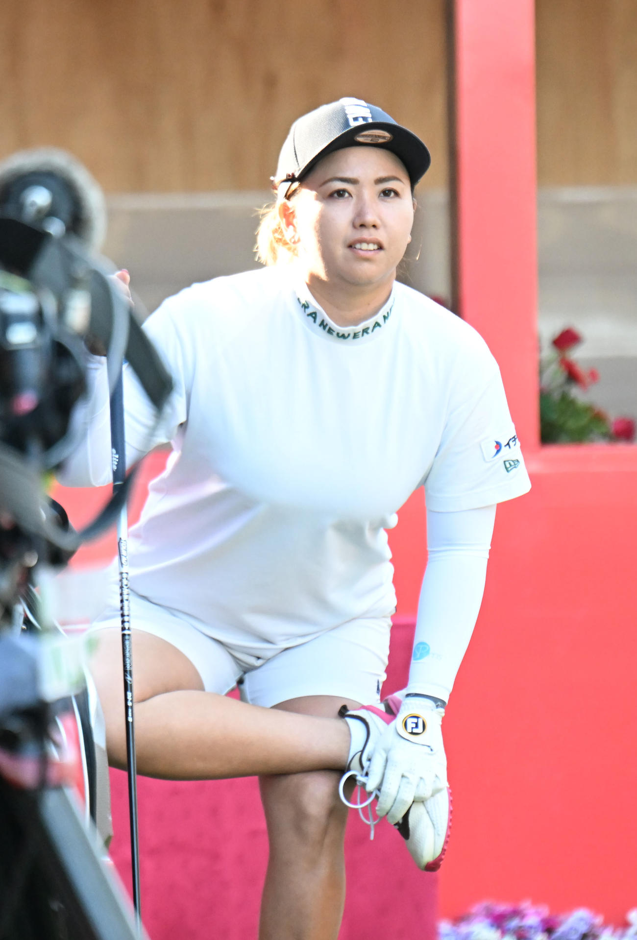 1番、柔軟する山城奈々（撮影・和賀正仁）
