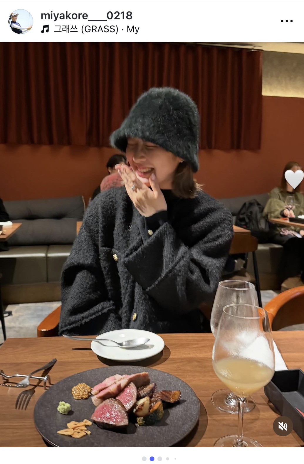 インスタグラムでプライベートの様子を公開した女子プロゴルファー都玲華（画像はスクリーンショット）