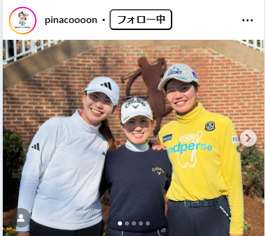 渋野日向子のインスタグラムから