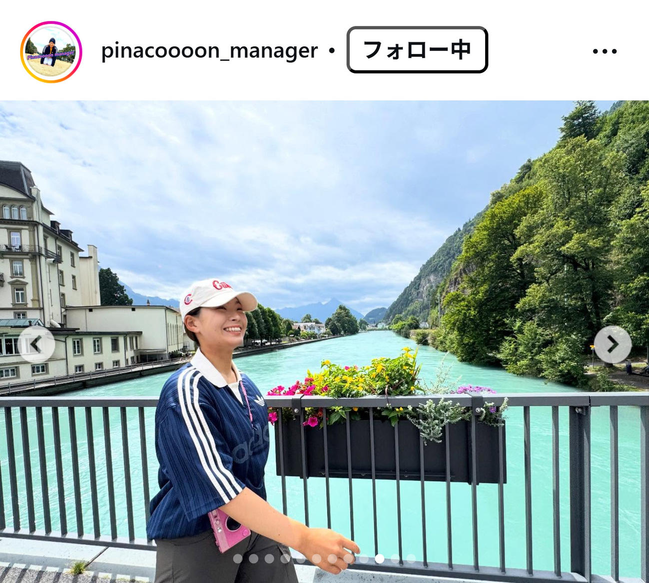 渋野日向子のインスタグラムから