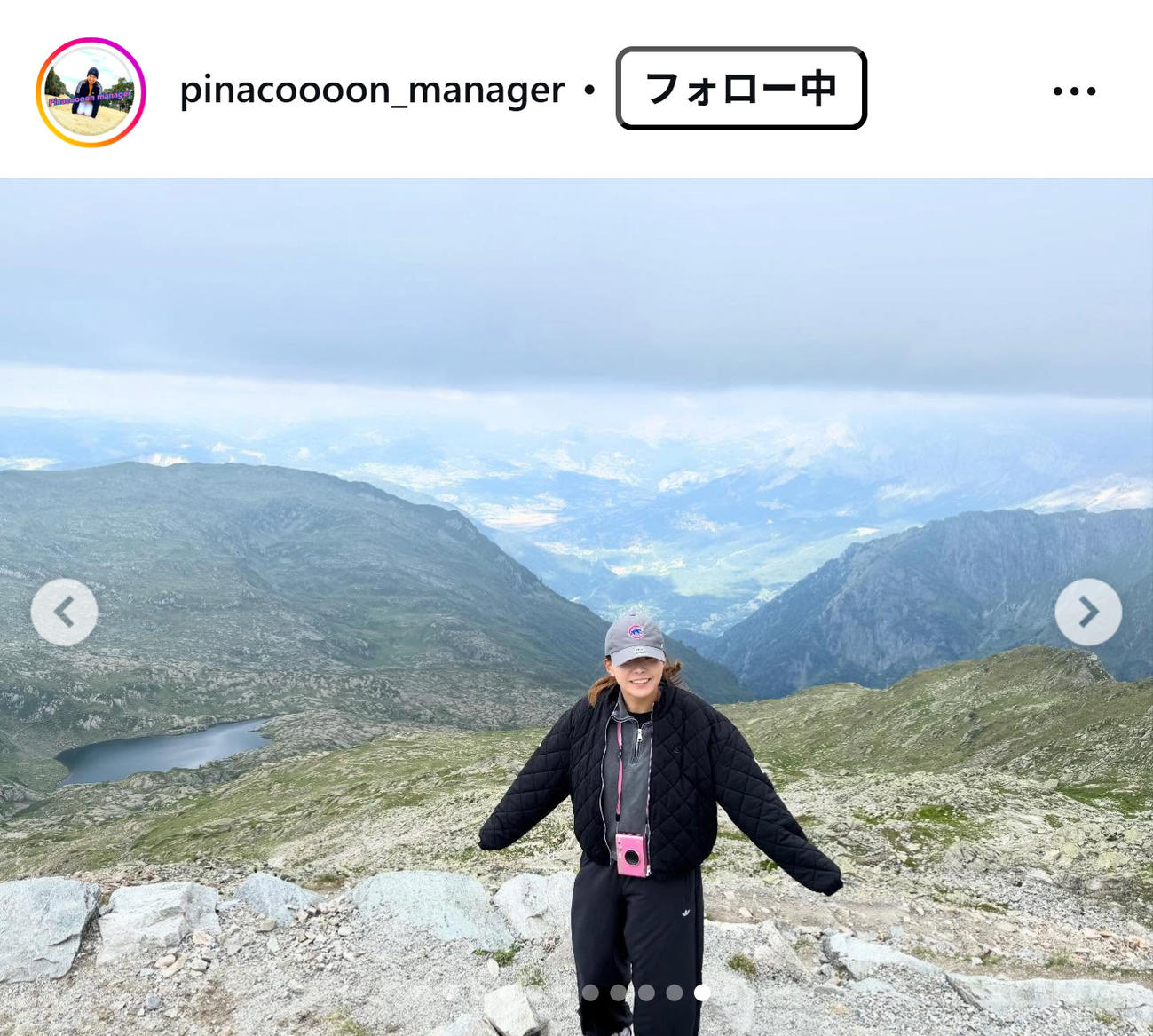 渋野日向子のインスタグラムから