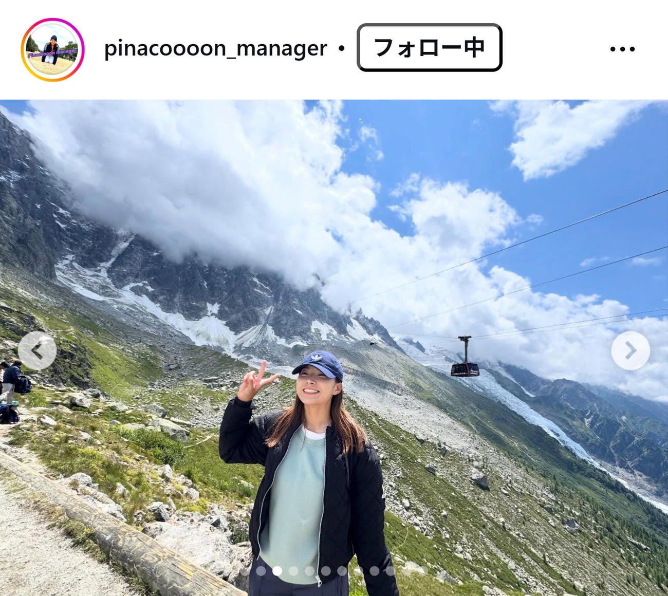 渋野日向子のインスタグラムから
