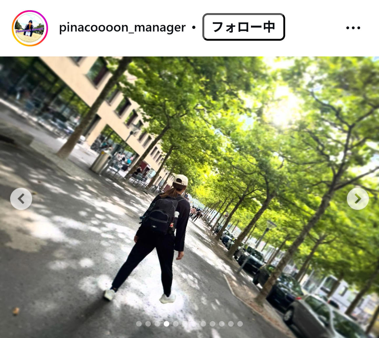 渋野日向子のインスタグラムから