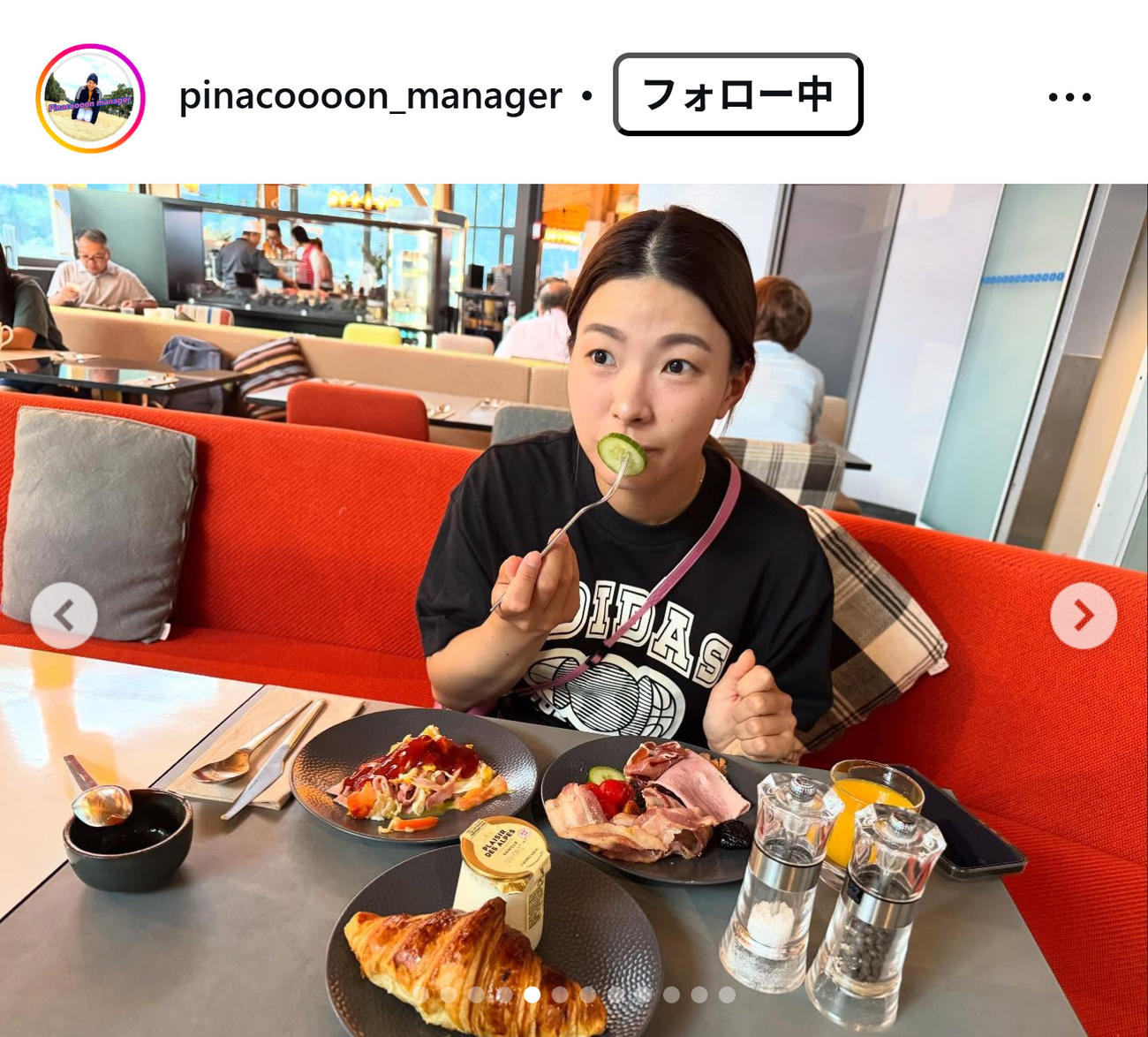 渋野日向子のインスタグラムから