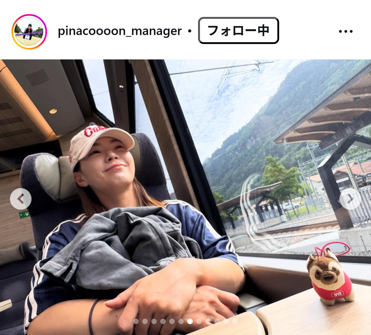 渋野日向子のインスタグラムから