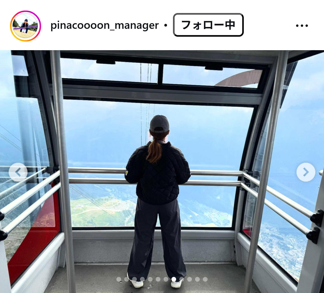 渋野日向子のインスタグラムから