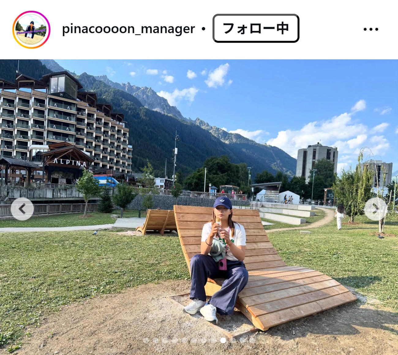 渋野日向子のインスタグラムから