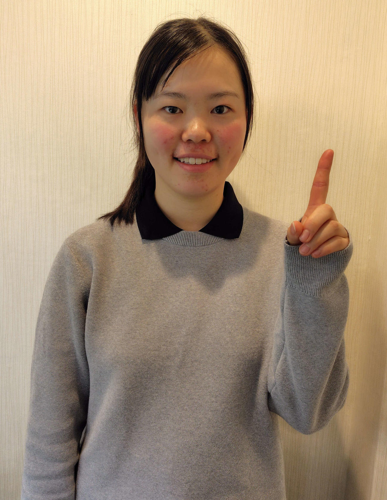 女子暫定首位の臼田藍
