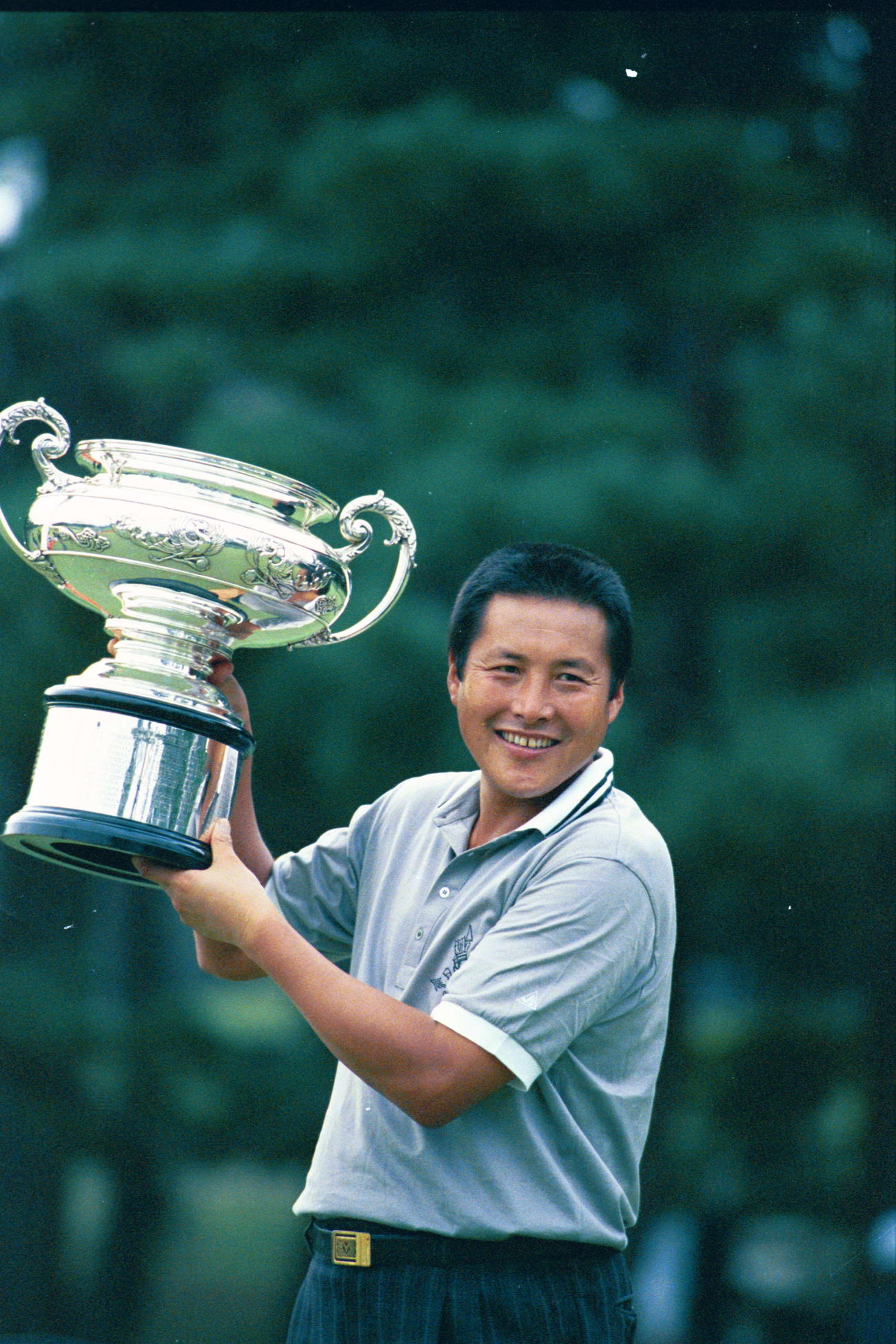 日本オープンで優勝した尾崎将司さん（1988年10月撮影）