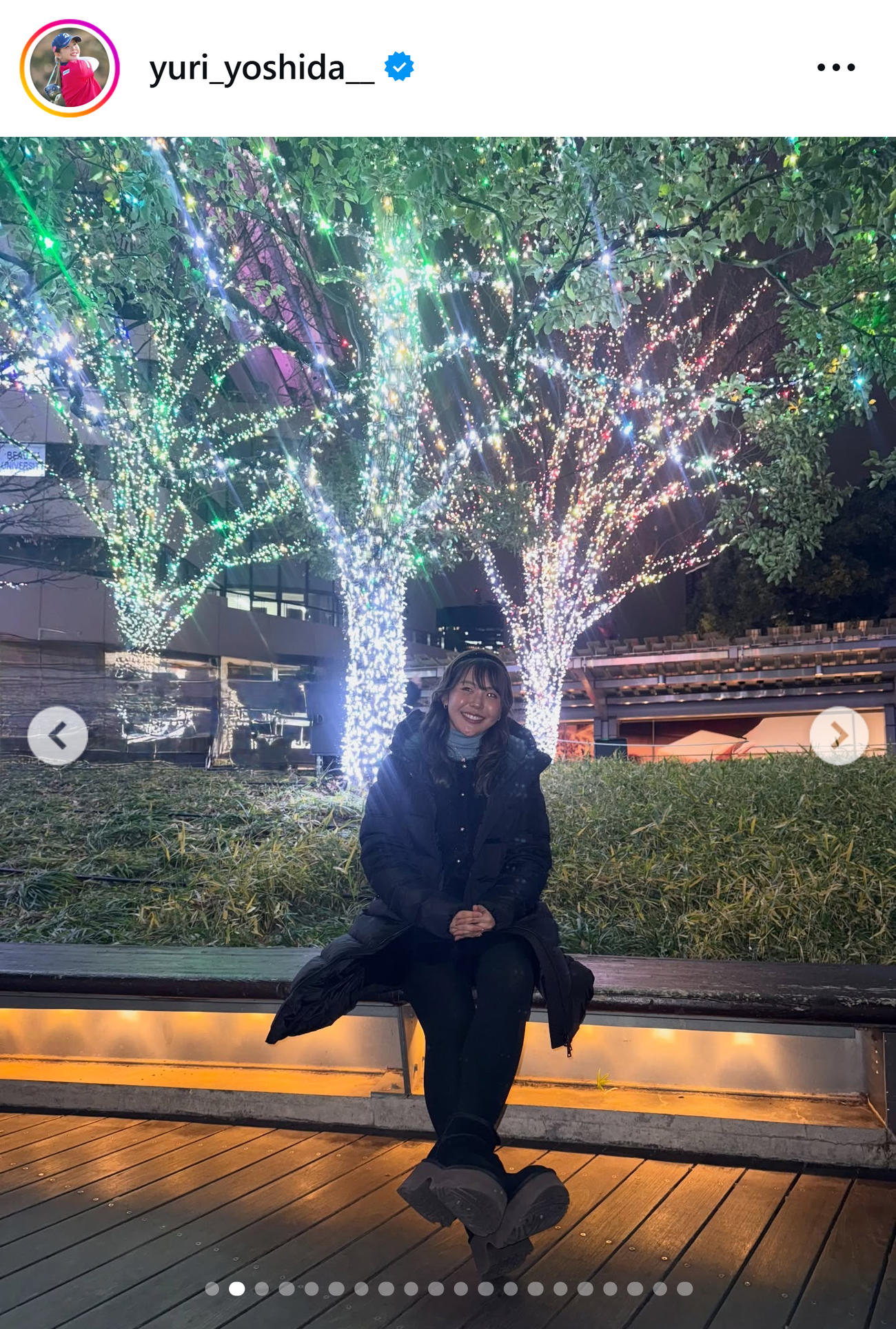 吉田優利のインスタグラムから