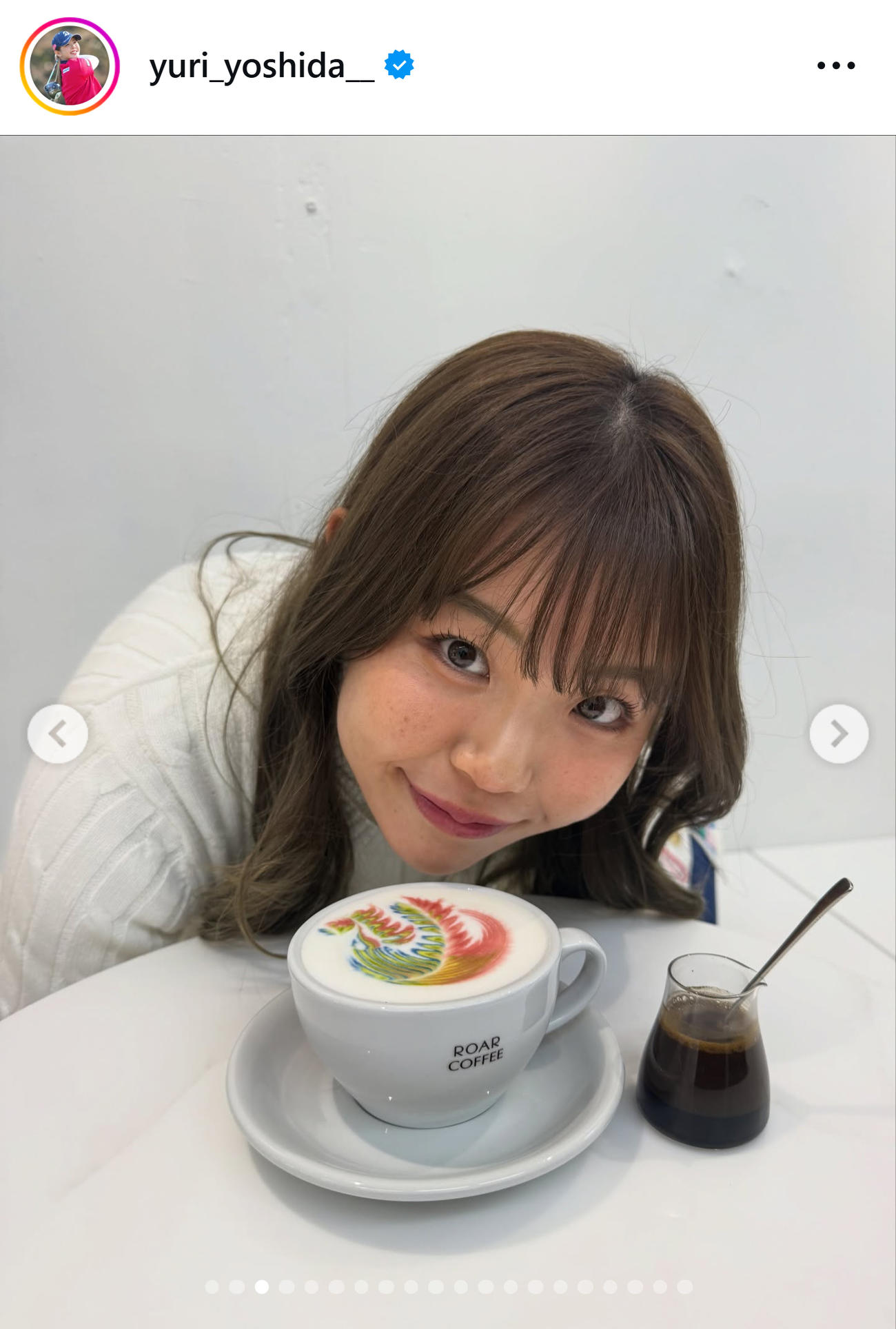 吉田優利のインスタグラムから