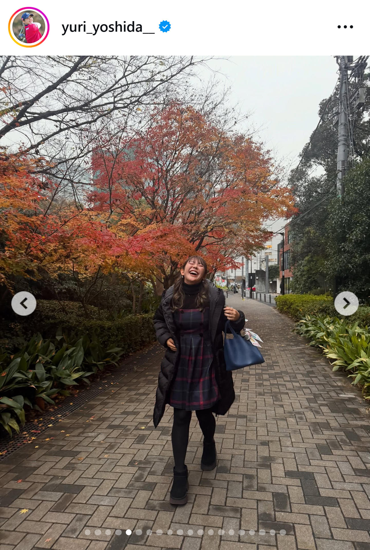 吉田優利のインスタグラムから