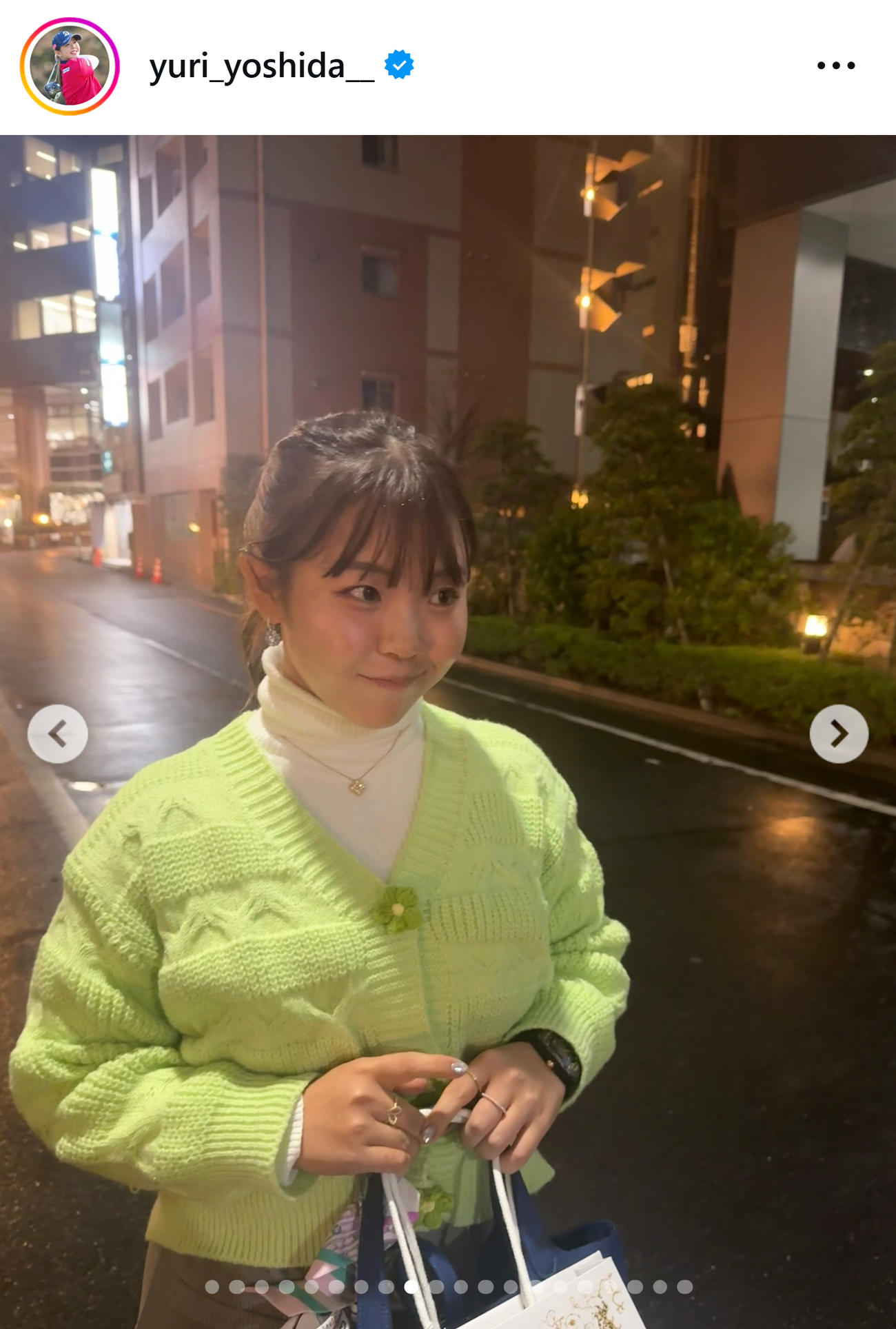 吉田優利のインスタグラムから