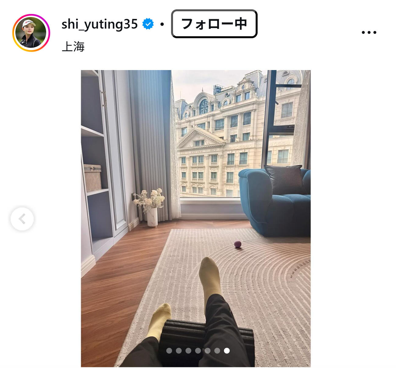 セキ・ユウティンのインスタグラムから
