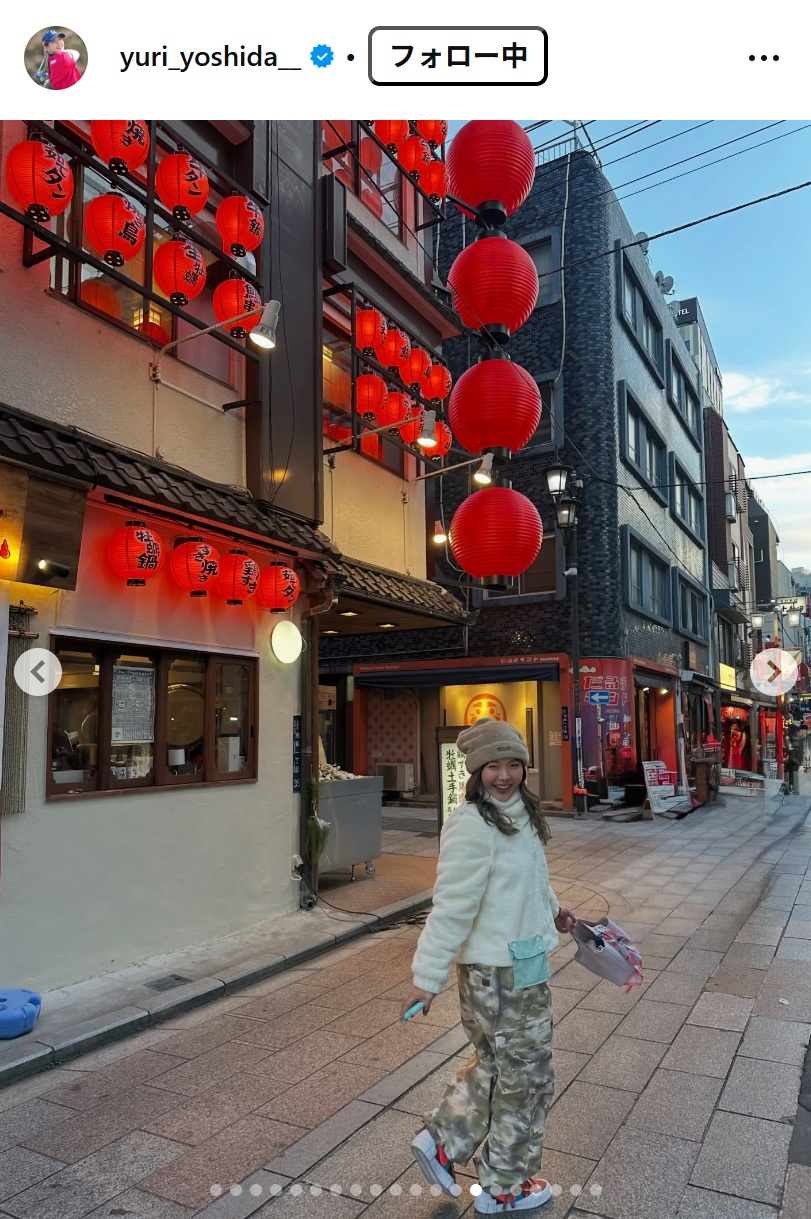 吉田優利のインスタグラムから