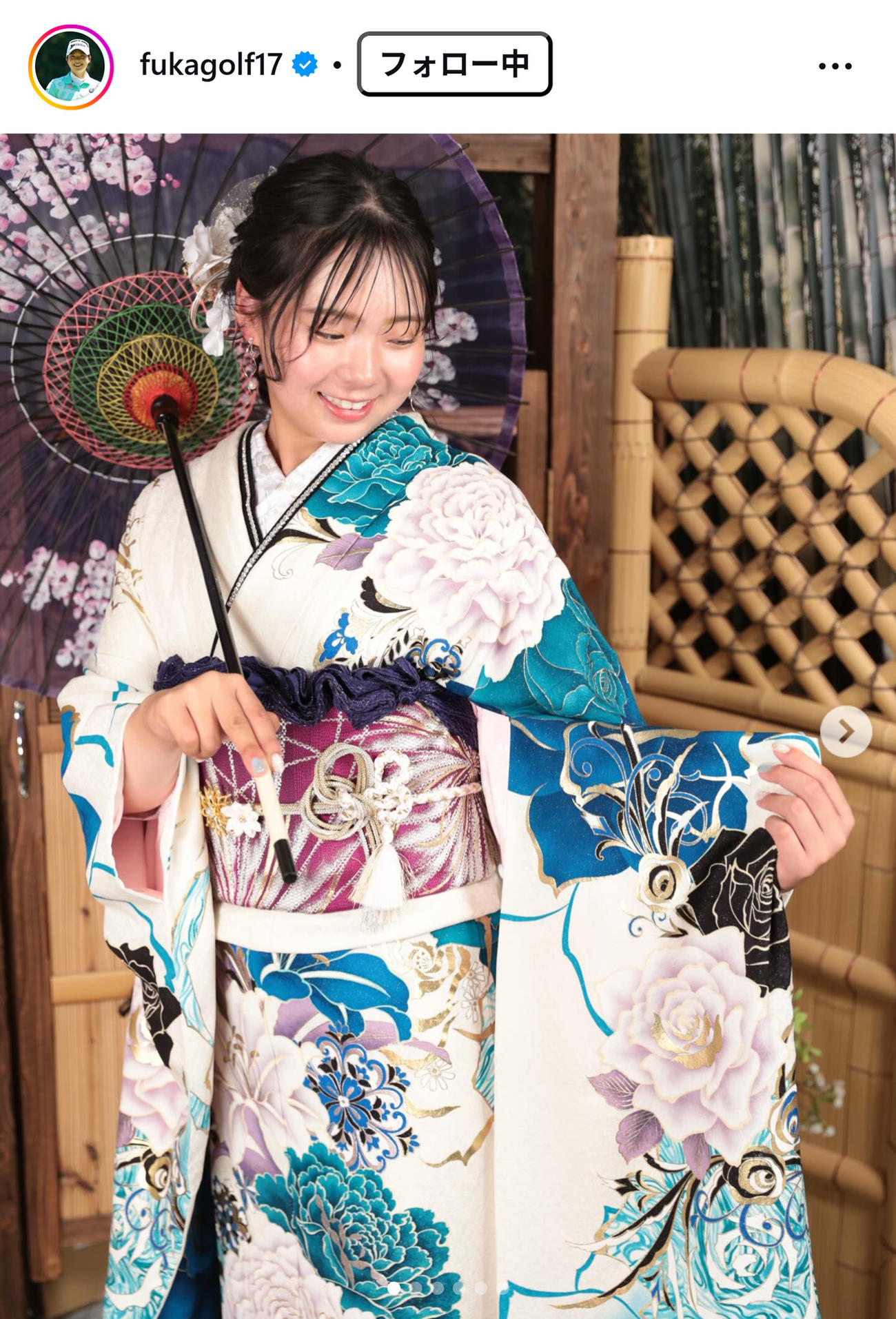 菅楓華のインスタグラムから