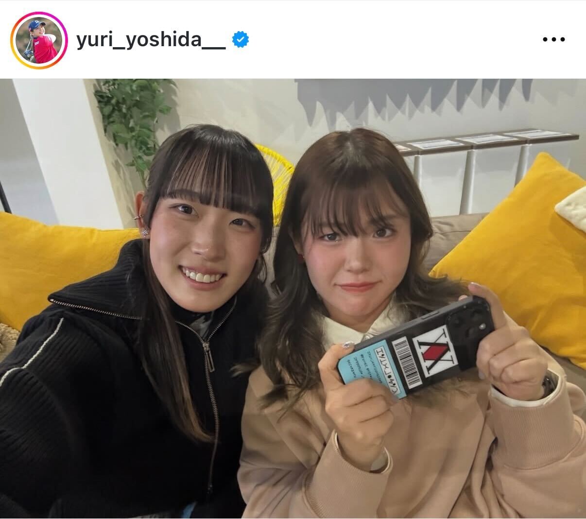 吉田優利のインスタグラムから