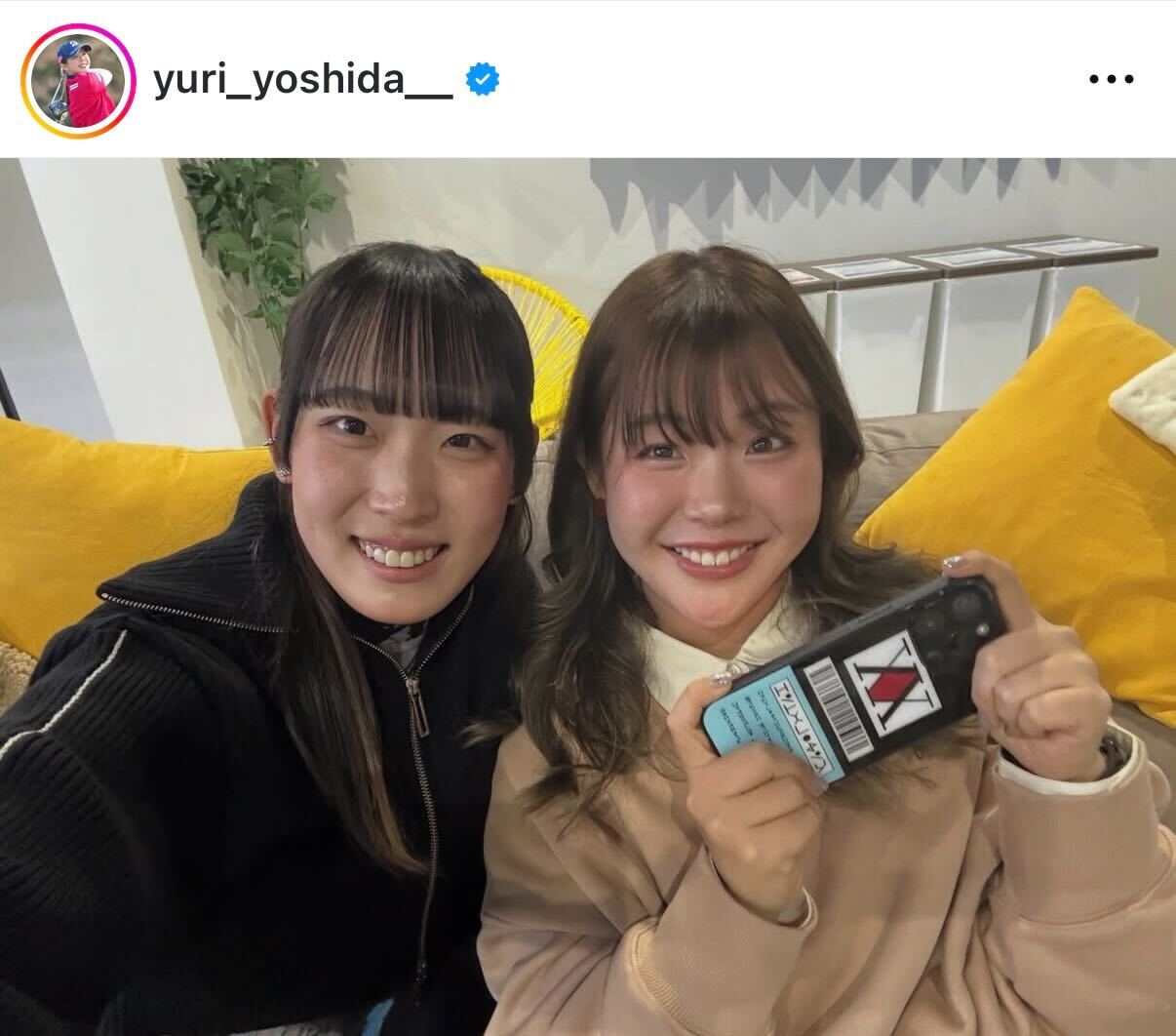 吉田優利のインスタグラムから