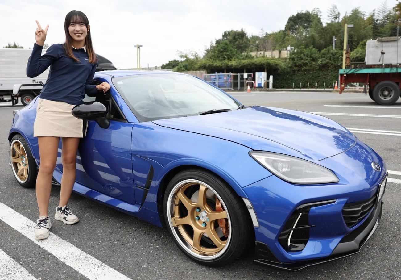 馬場咲希の愛車。NA仕様のスポーツカー「BRZ」（SUBARU）にターボを搭載（本人提供）
