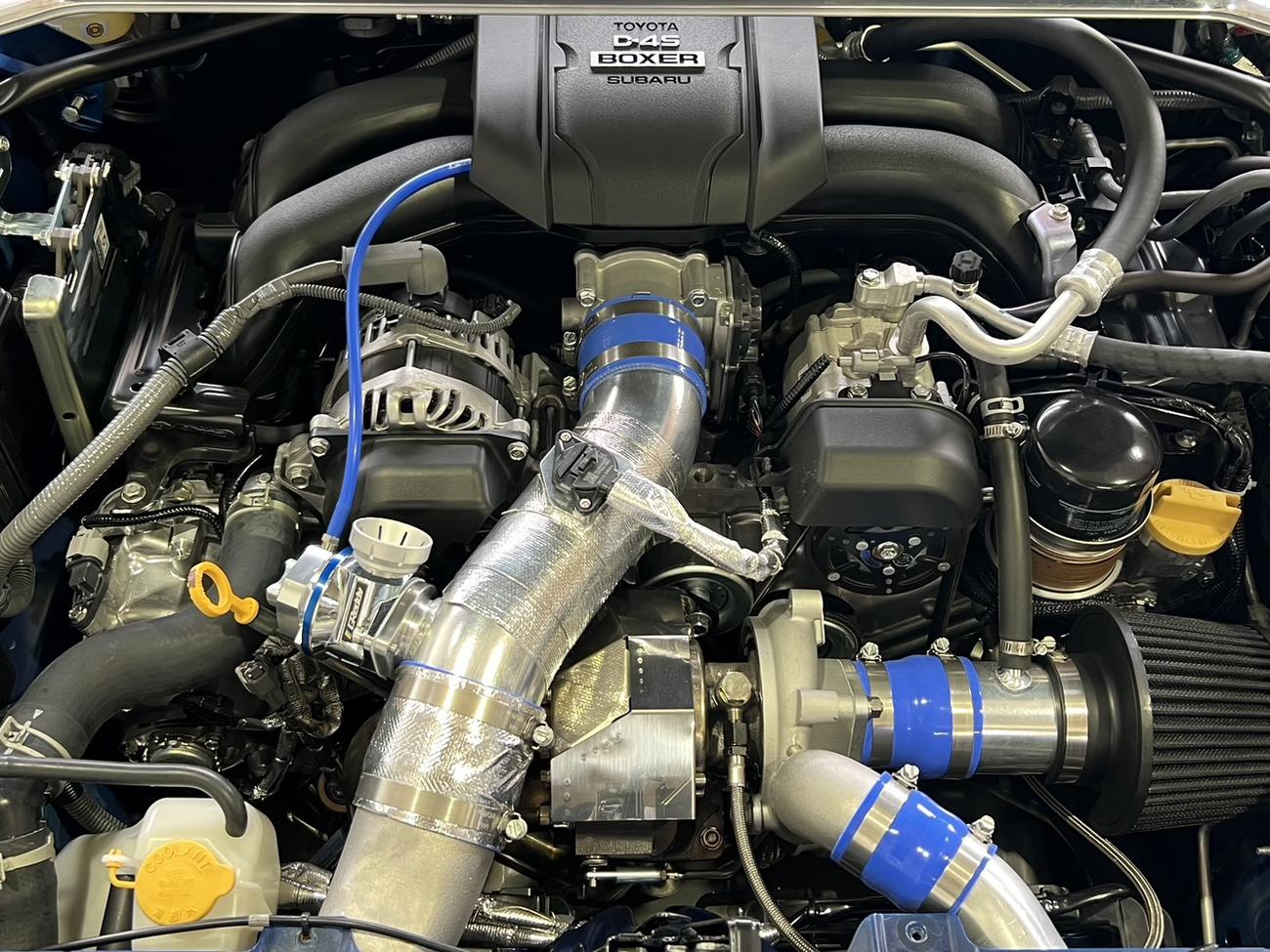 馬場咲希の愛車。NA仕様のスポーツカー「BRZ」（SUBARU）にターボを搭載（本人提供）