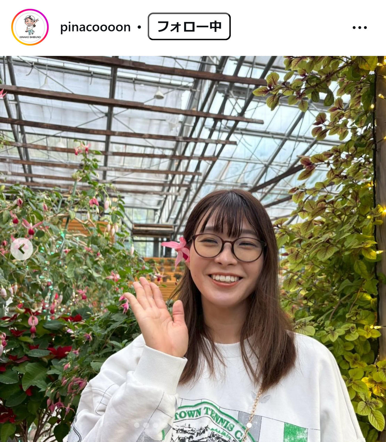渋野日向子のインスタグラムから