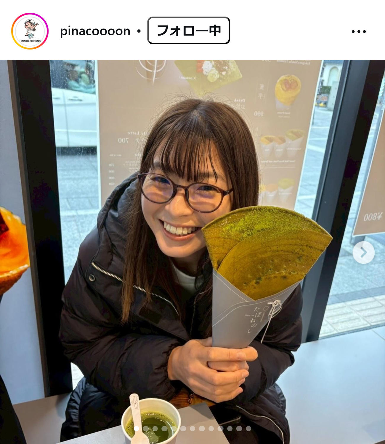 渋野日向子のインスタグラムから