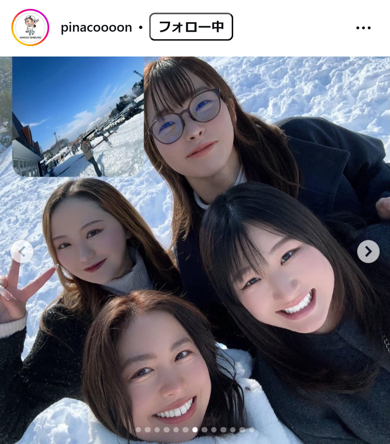 渋野日向子のインスタグラムから