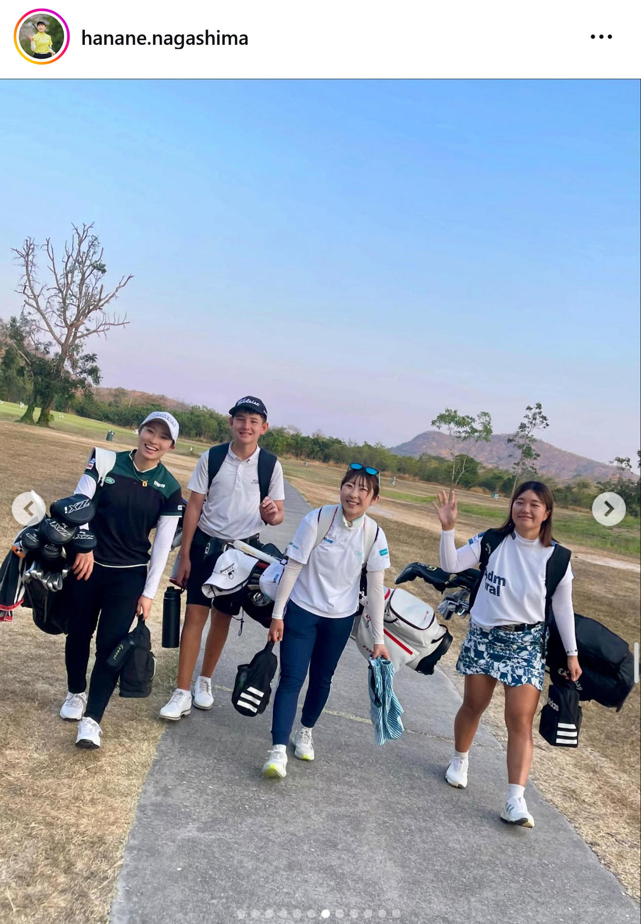 永嶋花音のインスタグラムから