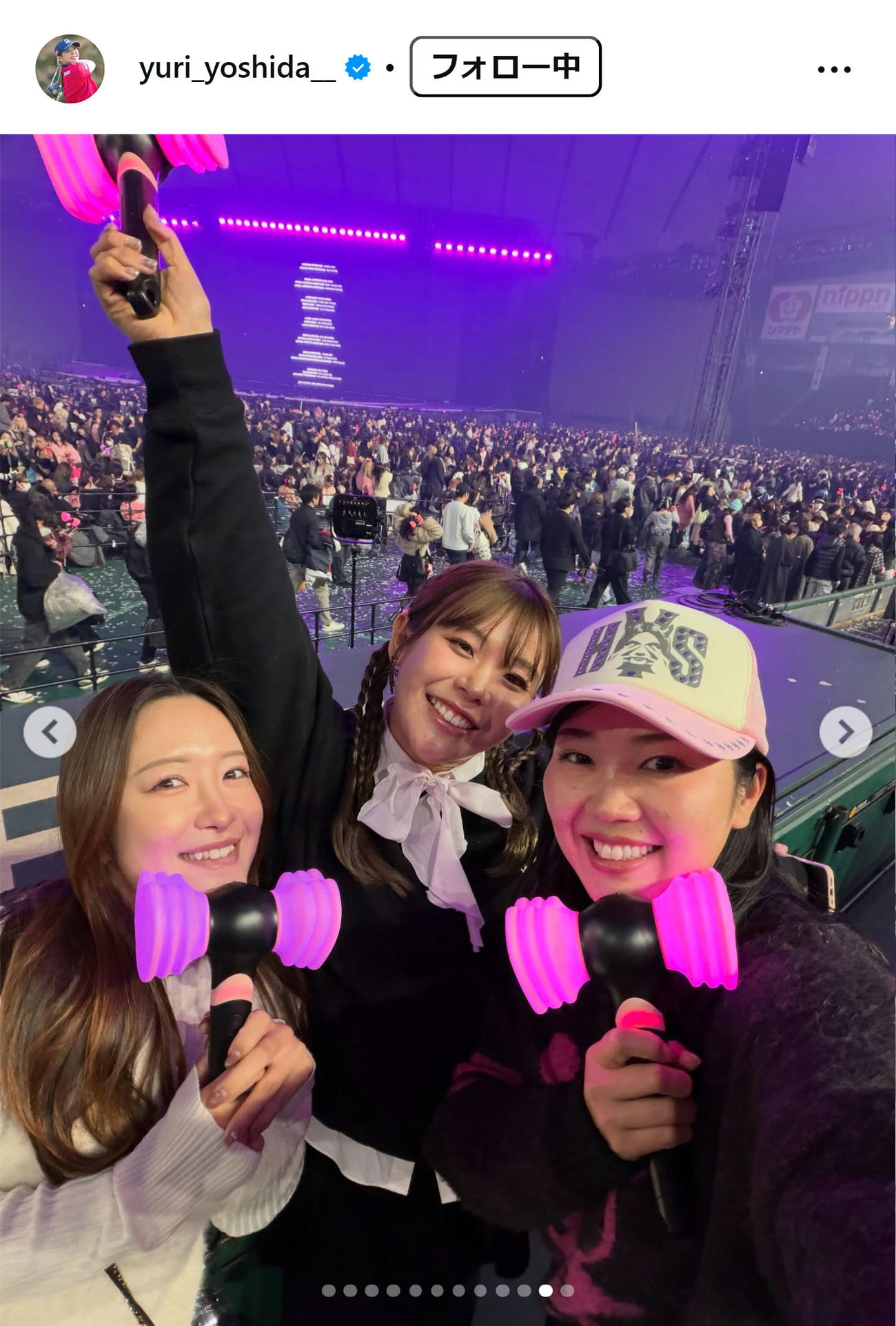 吉田優利のインスタグラムから
