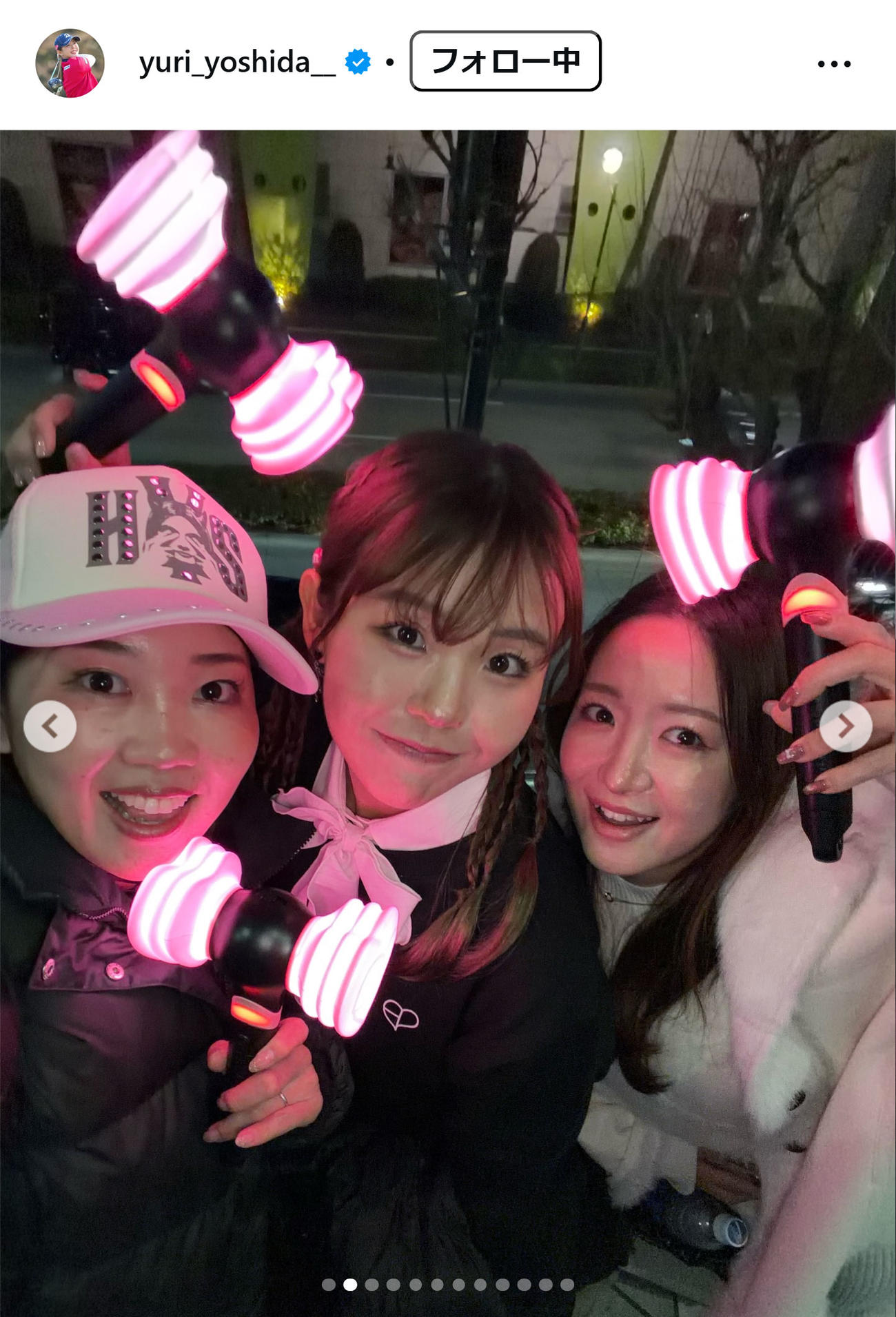 吉田優利のインスタグラムから