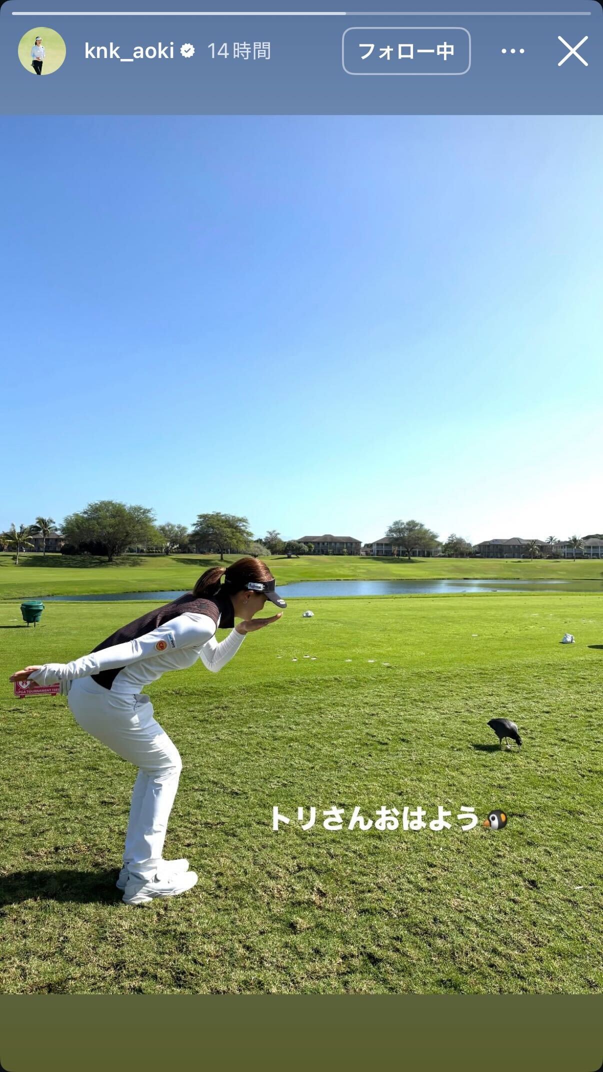 青木香奈子のインスタグラムから