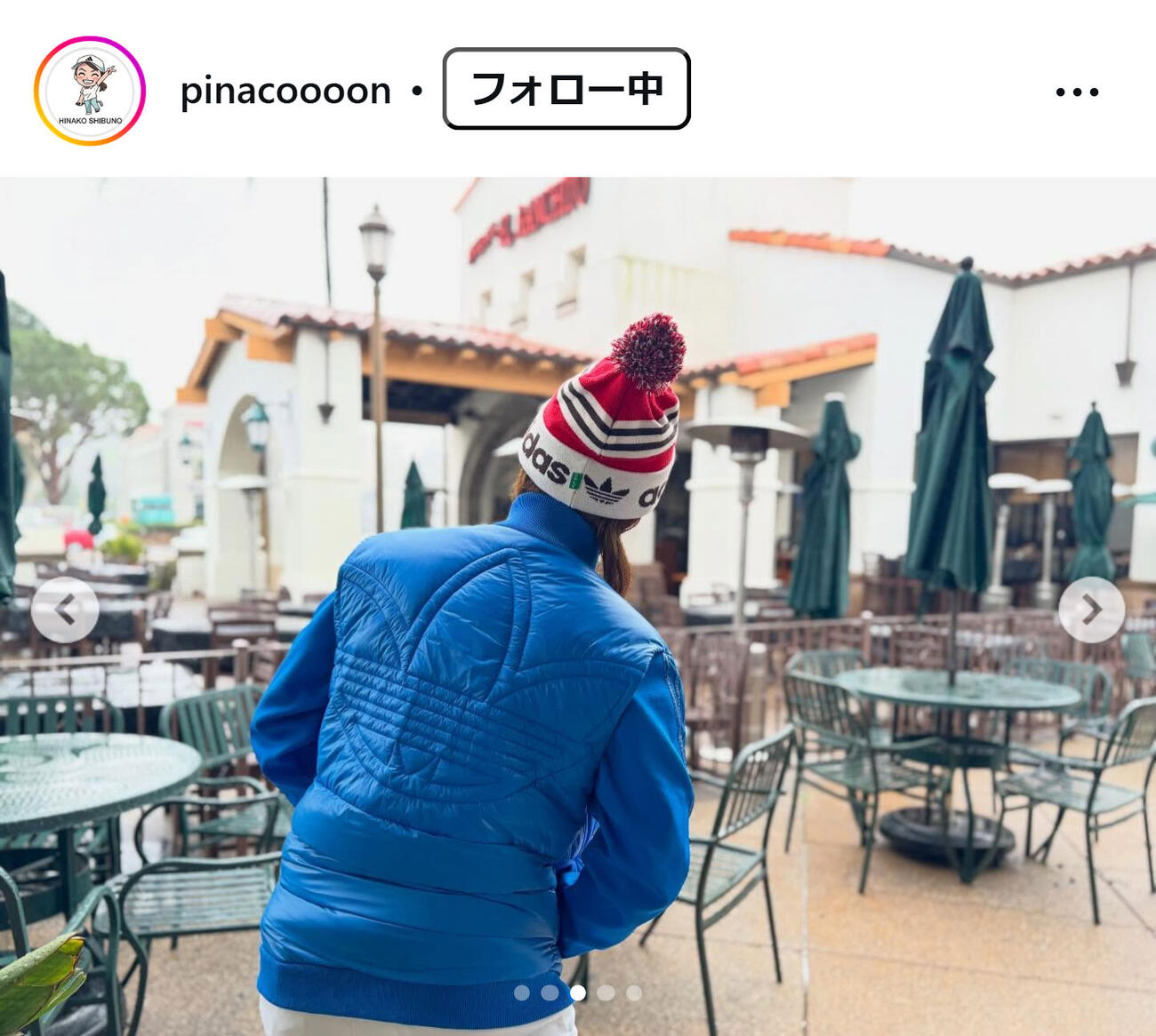 渋野日向子のインスタグラムから