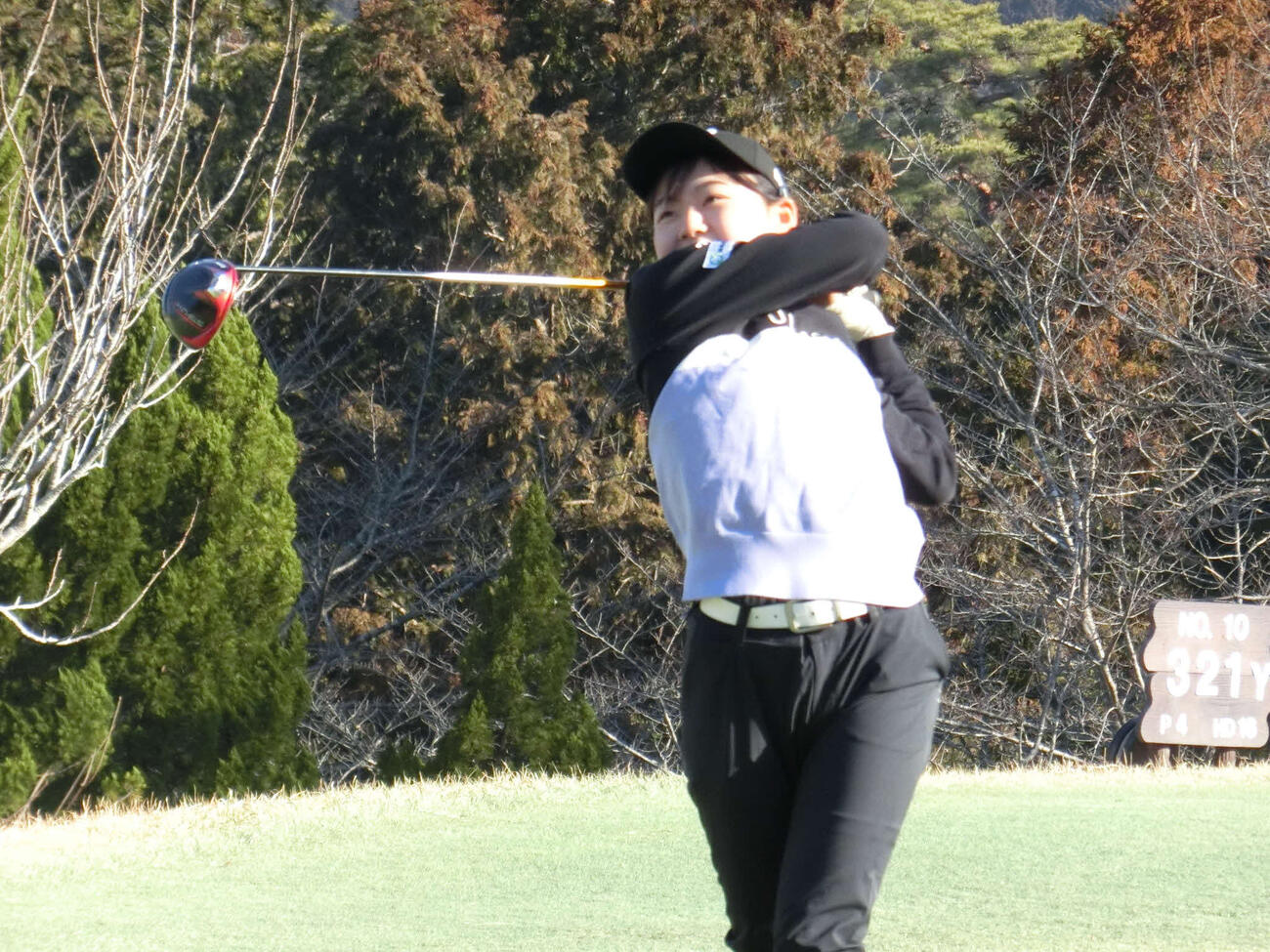 13－14歳の部女子1位の西田鈴（C）IJGA